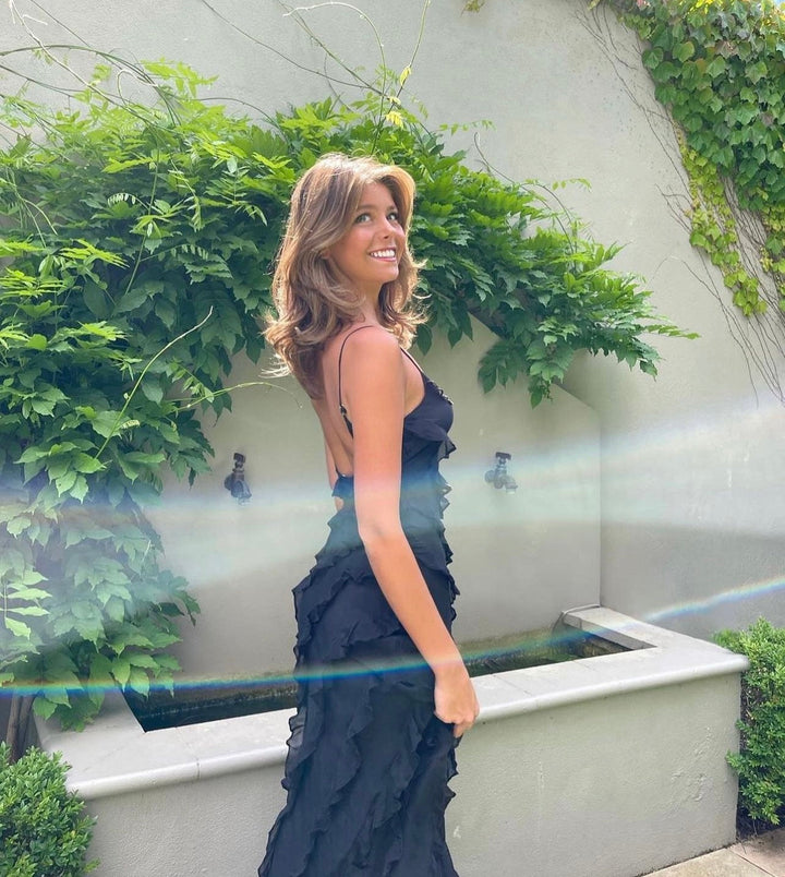 Aliza | Ruffled Maxi Dress