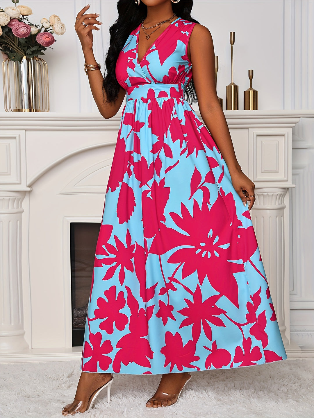 Rose | Elegant Floral Maxi Dress