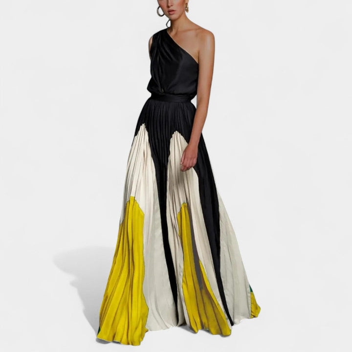 Poppy | Elegant One-Shoulder Maxi Dress