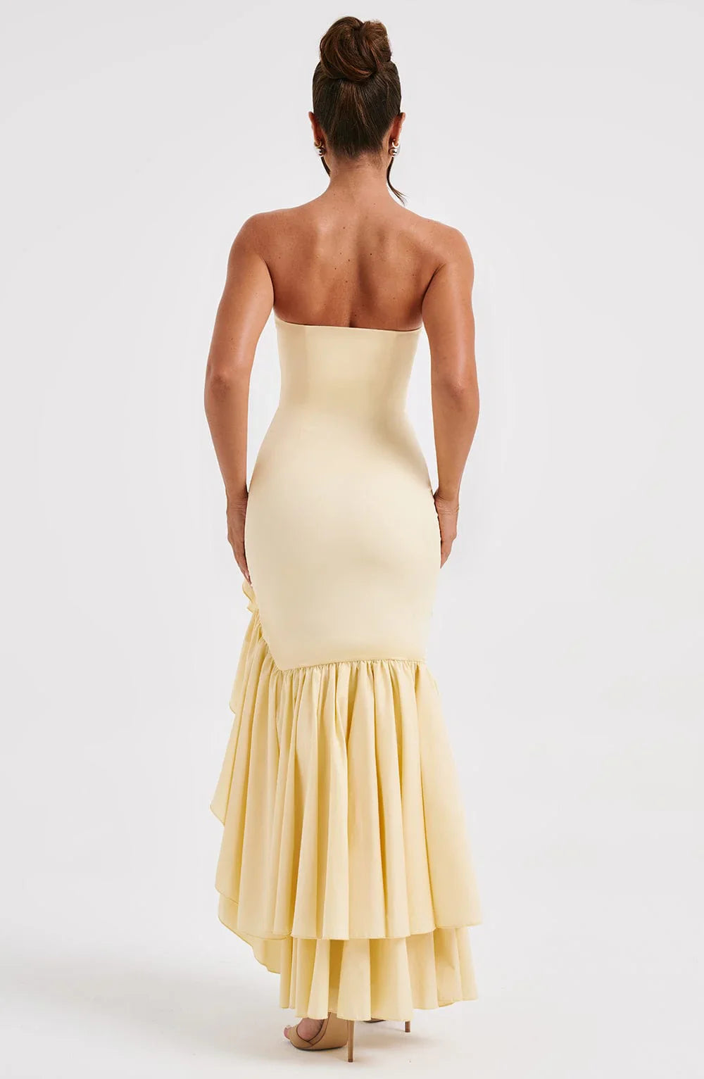 Riviera | Sleeveless Slit Ruffle Maxi Dress
