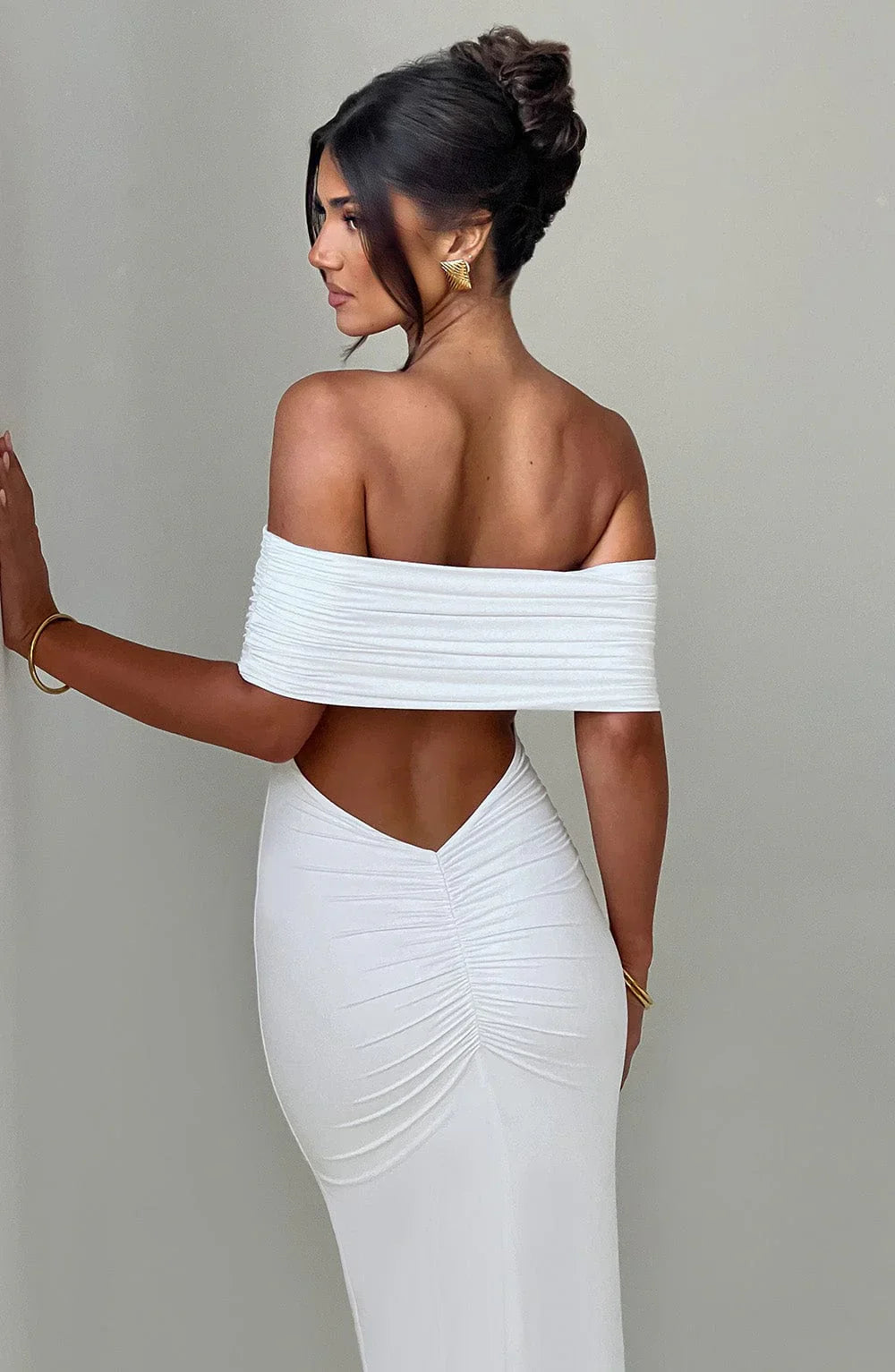 Olympia | Elegant Backless Maxi Dress