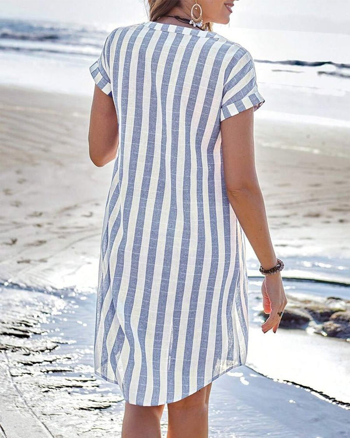 Emma | Striped Shirt Dress