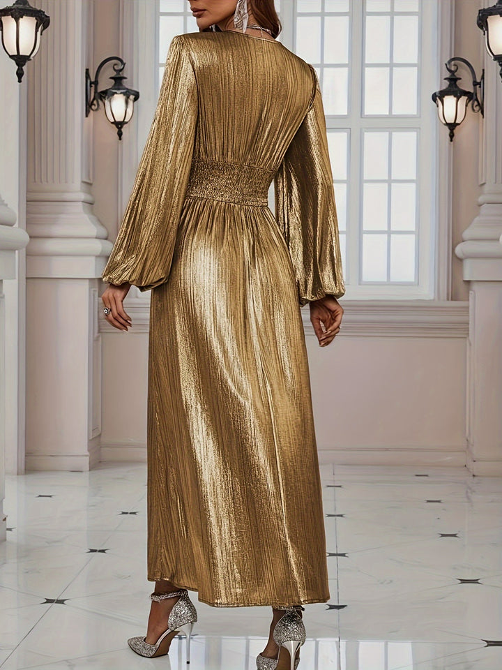 Celeste | Shimmer Pleated Dress