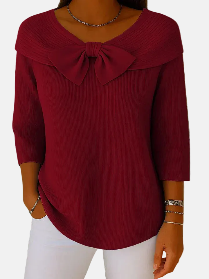 Polly | Elegant Bow Knit Jumper