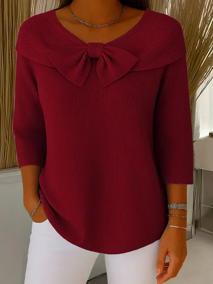 Polly | Elegant Bow Knit Jumper