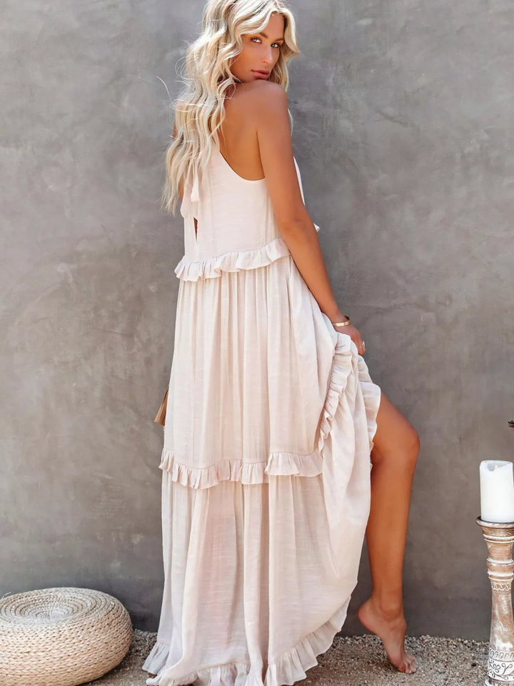 Megan | Elegant Ruffle Maxi Dress