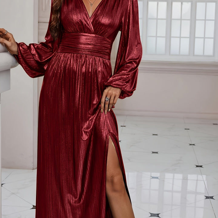 Celeste | Shimmer Pleated Dress