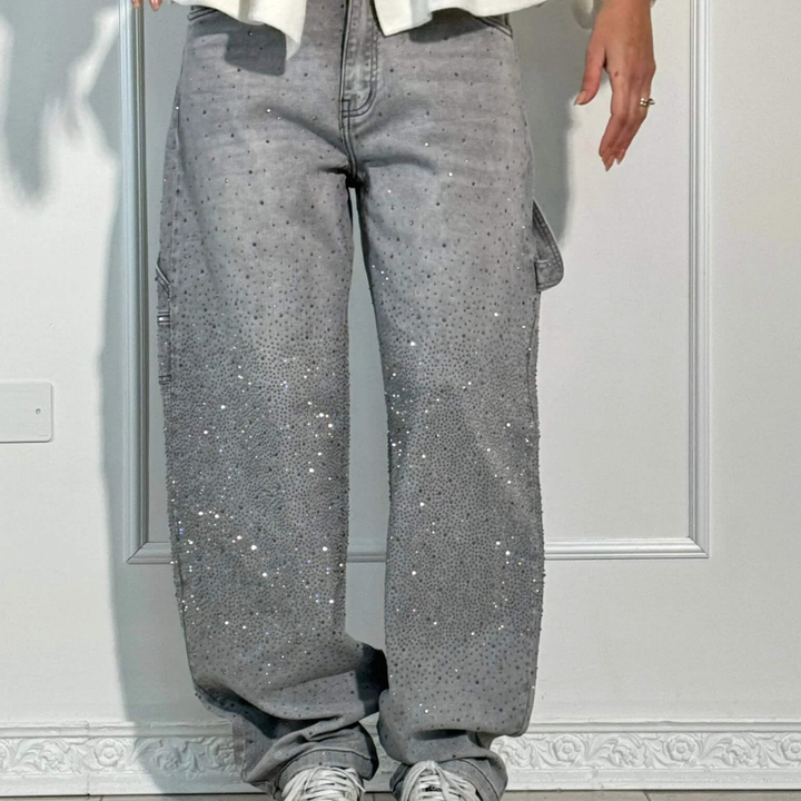 Kendal | Casual Jeans with Sparkling Rhinestones