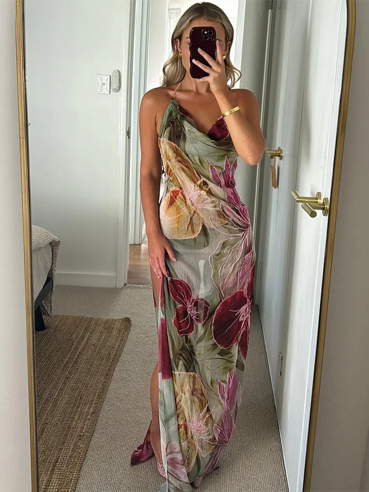 Isla | Backless Chiffon Maxi Dress Ivy Luna Isla | Backless Chiffon Maxi Dress Ivy Luna