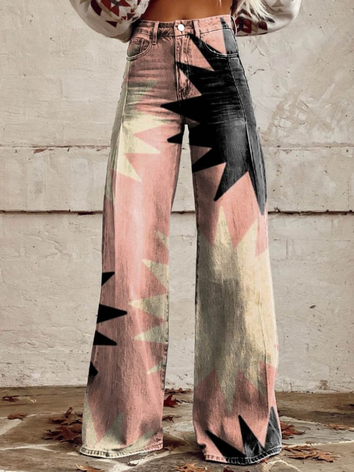 CZARINA | WIDE-LEG GEOMETRIC TROUSERS