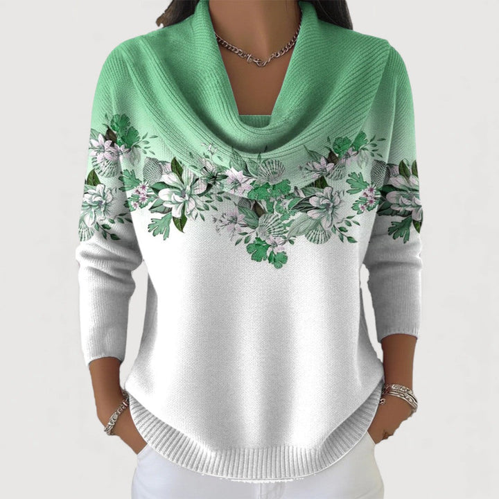 Sophia | Floral Cowl Jumper