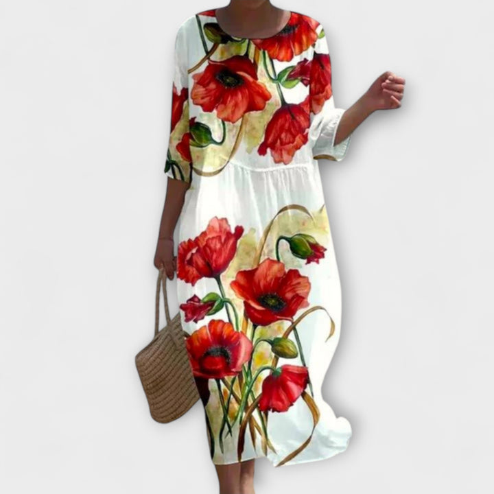 Clara | Elegant Floral Dress