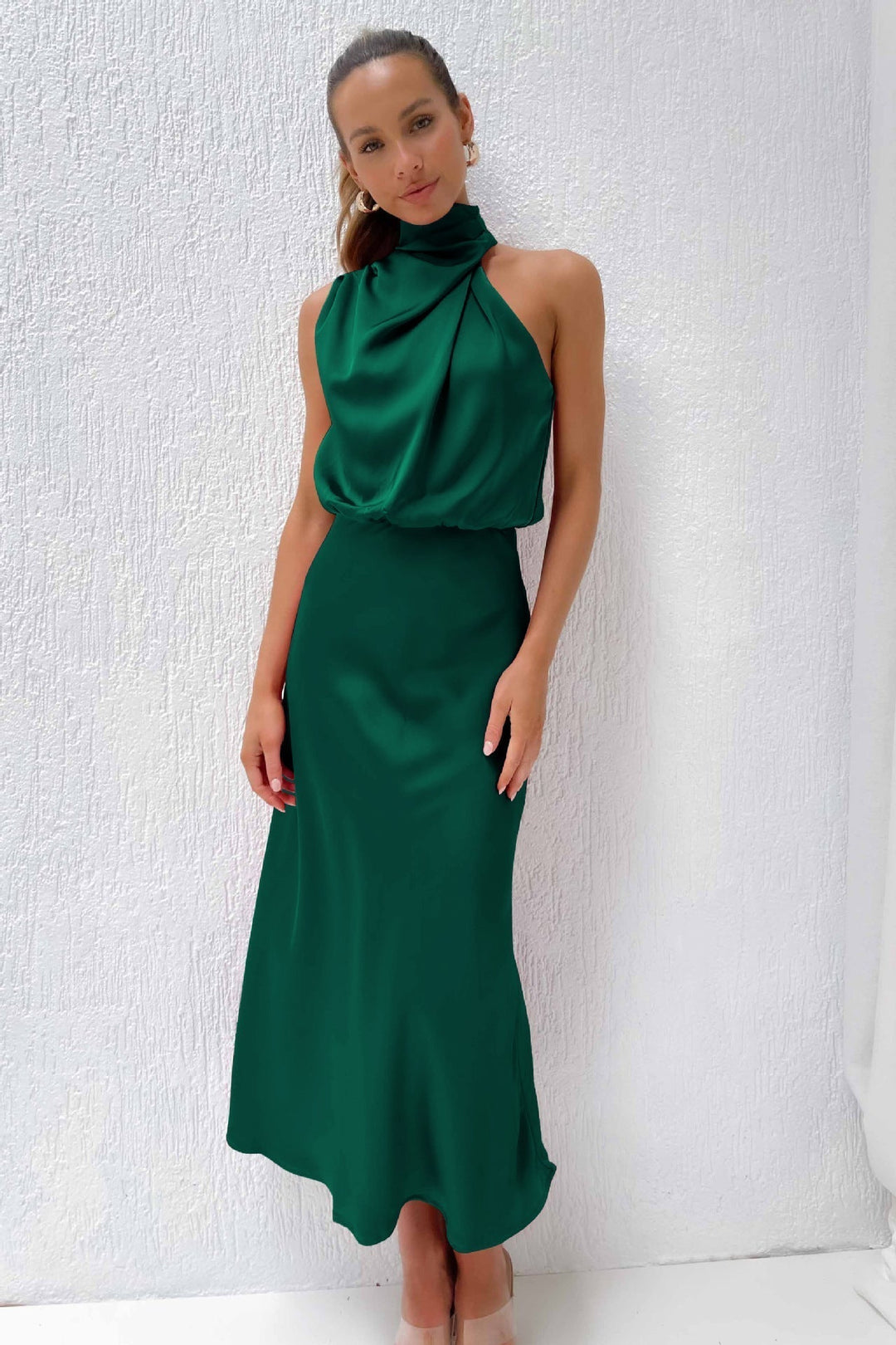 Tiffany | Elegant Satin Dress