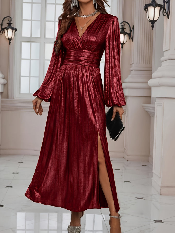 Celeste | Shimmer Pleated Dress