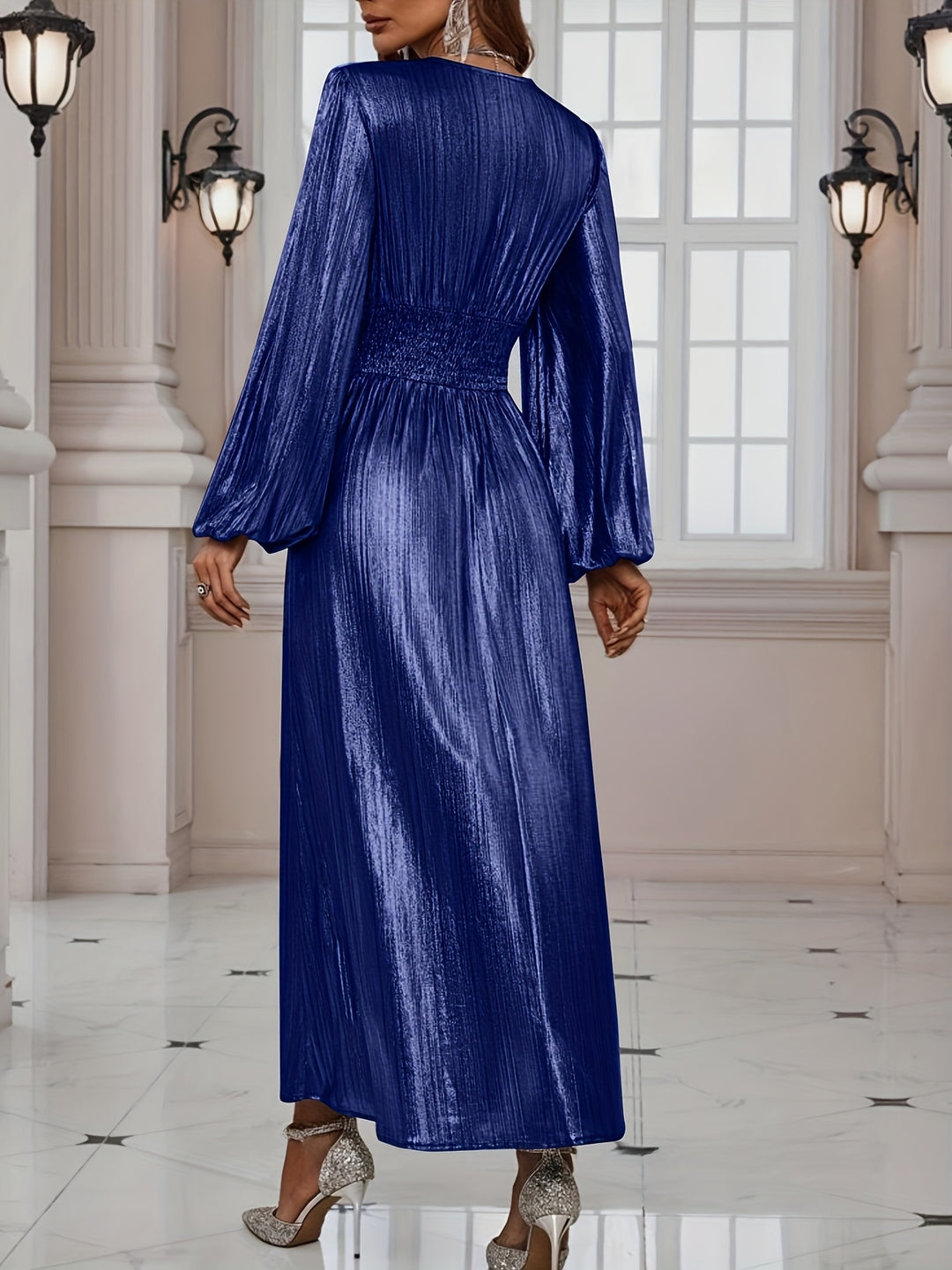 Celeste | Shimmer Pleated Dress