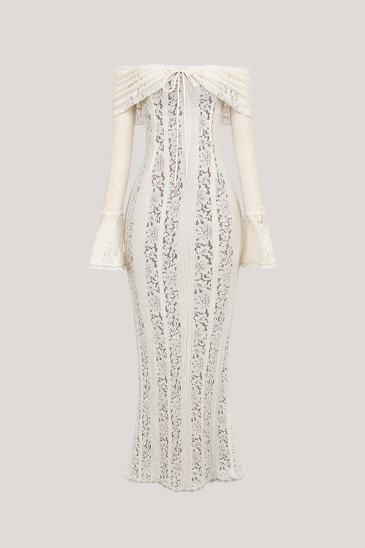 Lana | Off-Shoulder Lace Maxi Dress