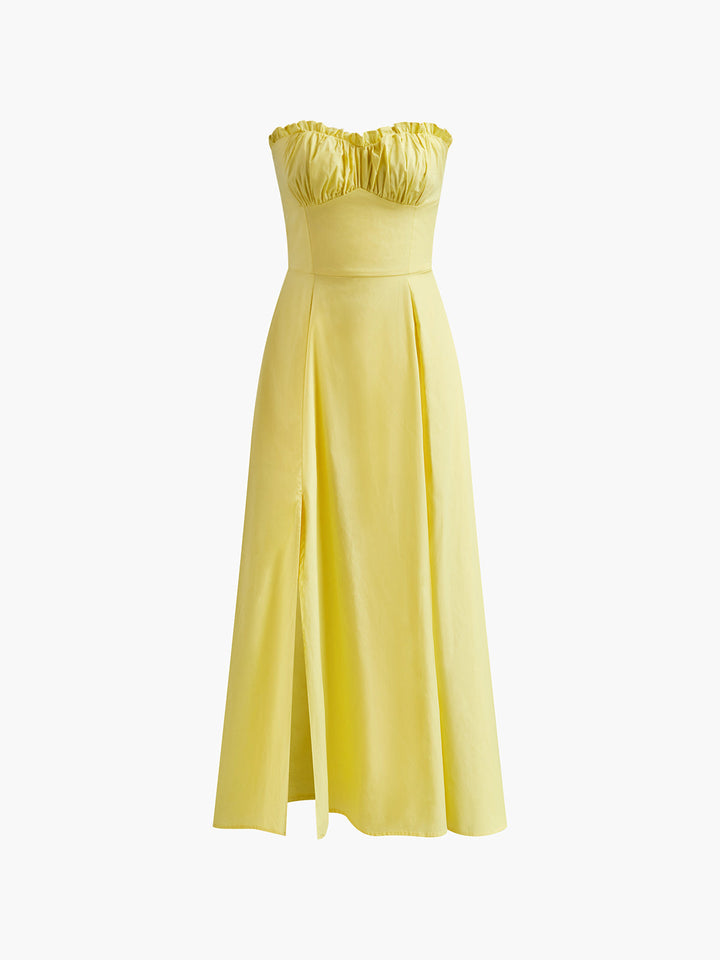 Loisa | Lemon Corset Fit Midi Dress