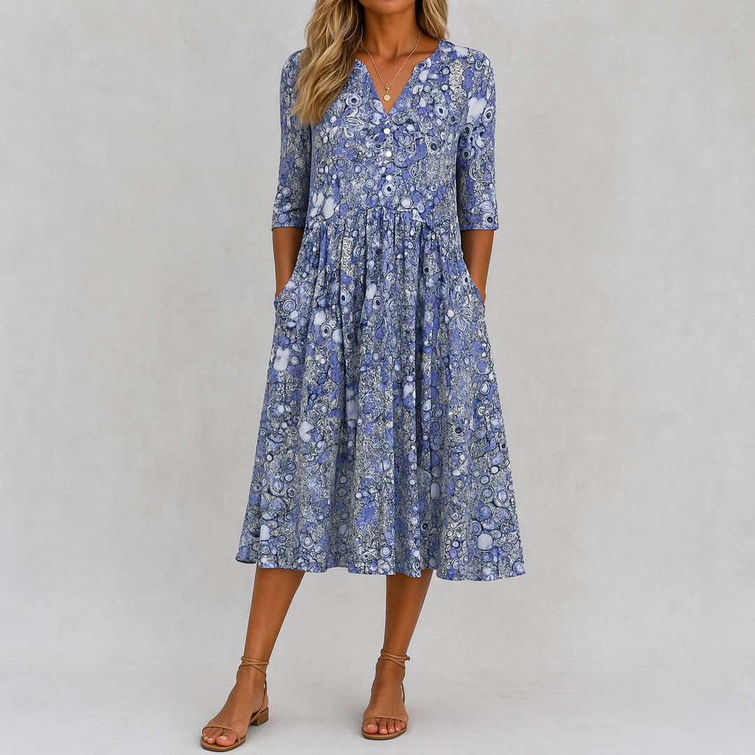 Olivia | Elegant V-Neck Dress