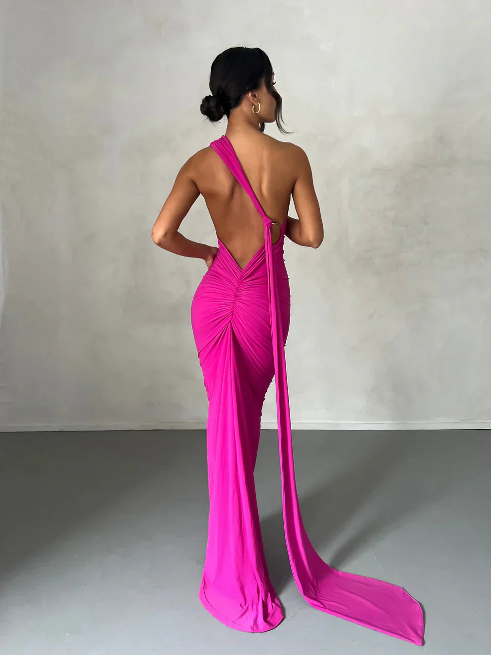 luna one-shoulder cutout maxi dress Petal & Pup Women's Luna One Shoulder Maxi Dress