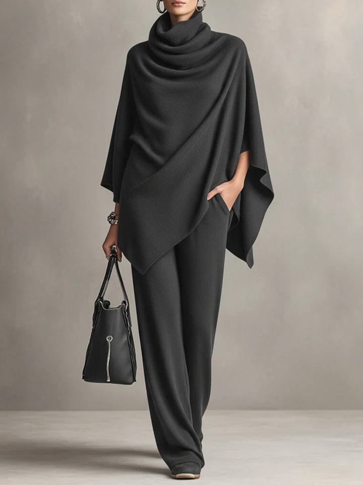 Diana | Elegant Drape Two Piece Set