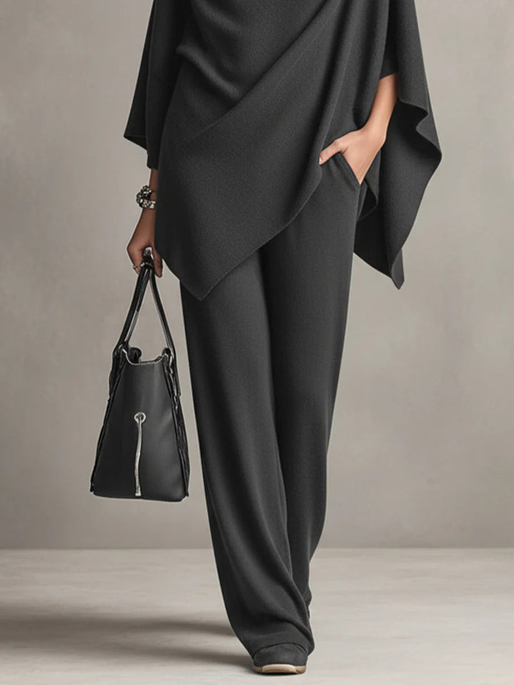 Diana | Elegant Drape Two Piece Set