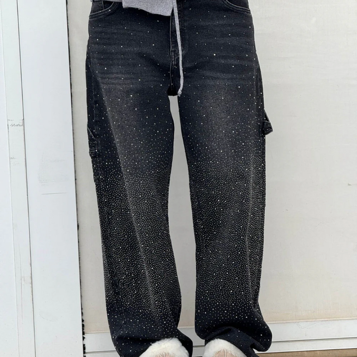 Kendal | Casual Jeans with Sparkling Rhinestones