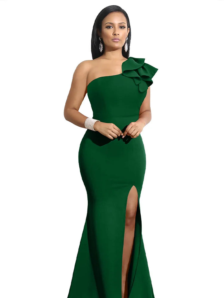 Amara | One-Shoulder Evening Gown