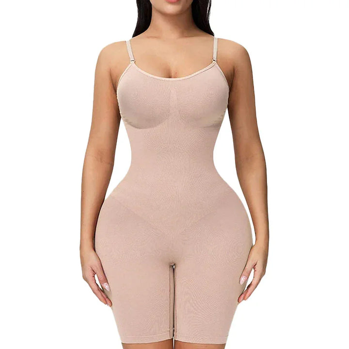 Silky Seamless Full Bodysuit Shapewear for Women Tummy Control Bodysuit Hip Lifting Butt Lifter Body Shaper Shorts