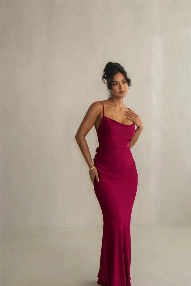 Laelia | Satin Maxi Dress