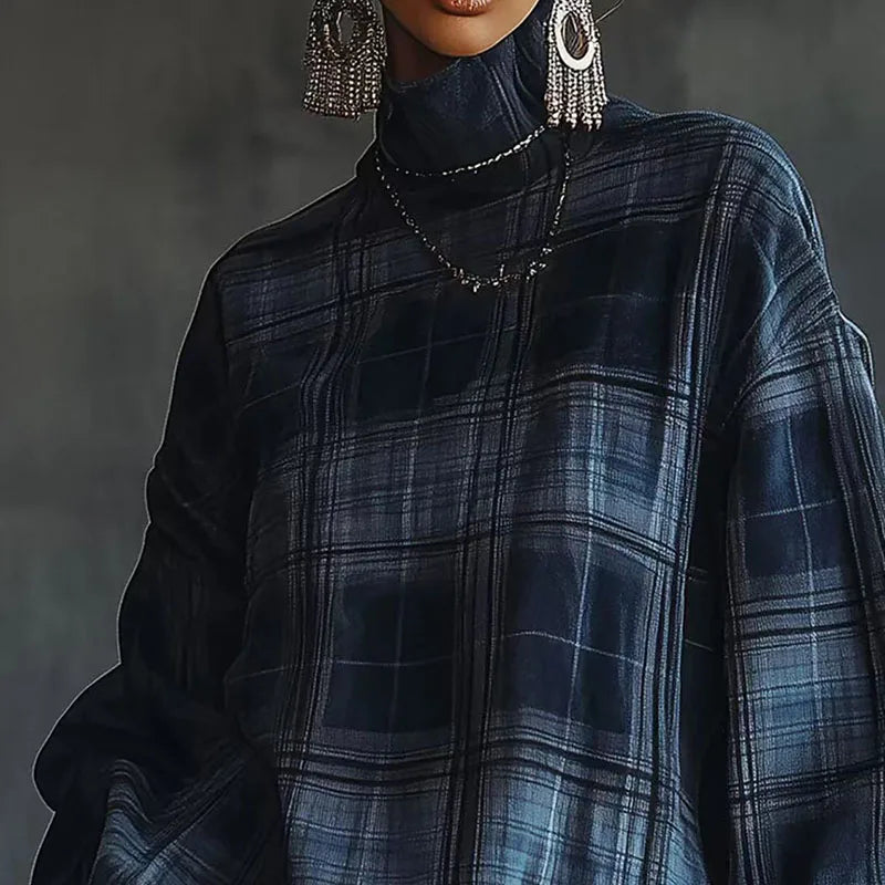 Elodie | Ruffle Turtleneck Dress