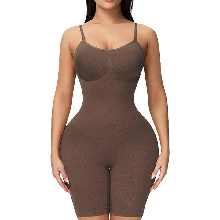 Silky Seamless Full Bodysuit Shapewear for Women Tummy Control Bodysuit Hip Lifting Butt Lifter Body Shaper Shorts