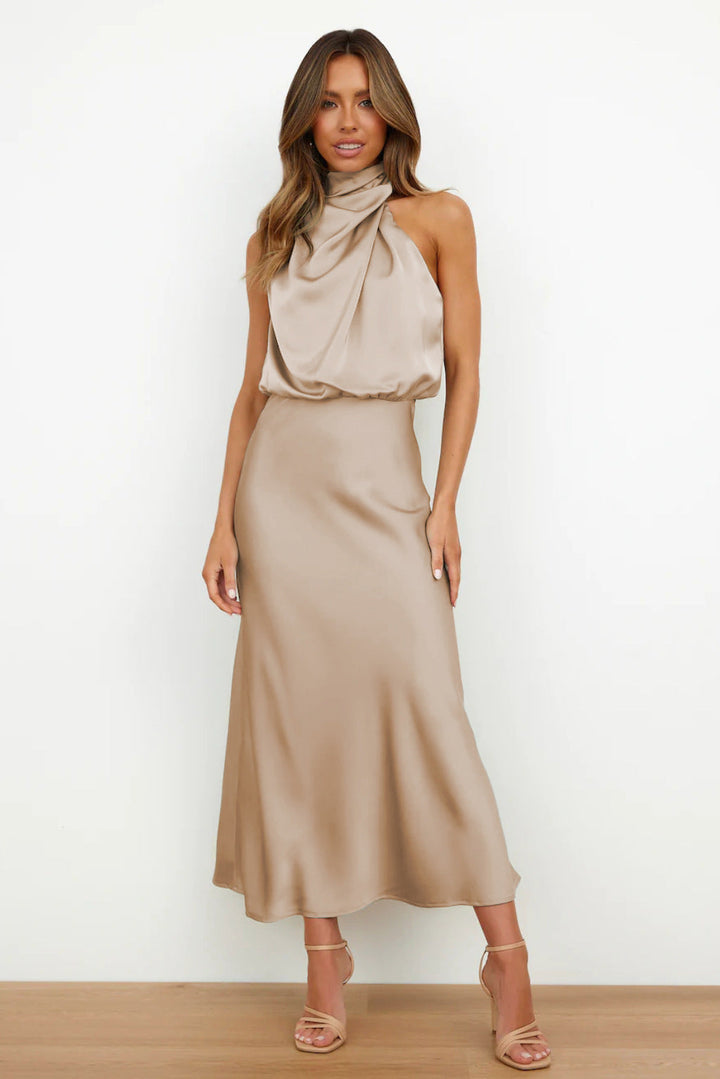 Tiffany | Elegant Satin Dress