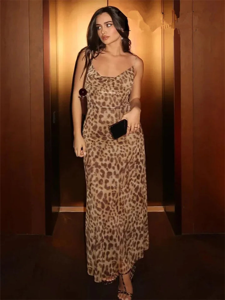 Safiya | Leopard Maxi Dress