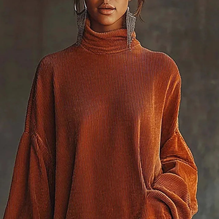 Aria | Fringe Turtleneck Dress