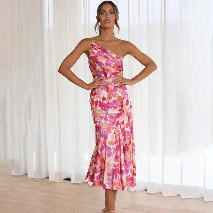 Isadora - Elegante One-Shoulder Dress