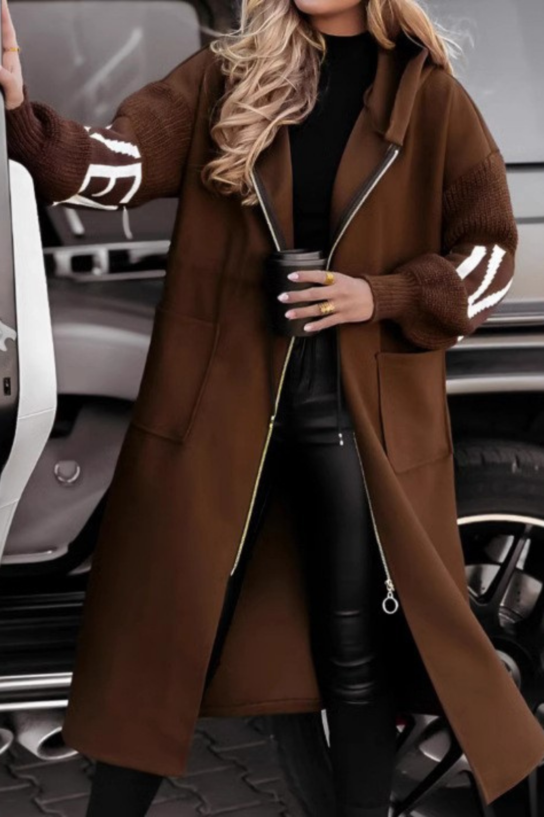 Chariza | Elegant Hooded Coat