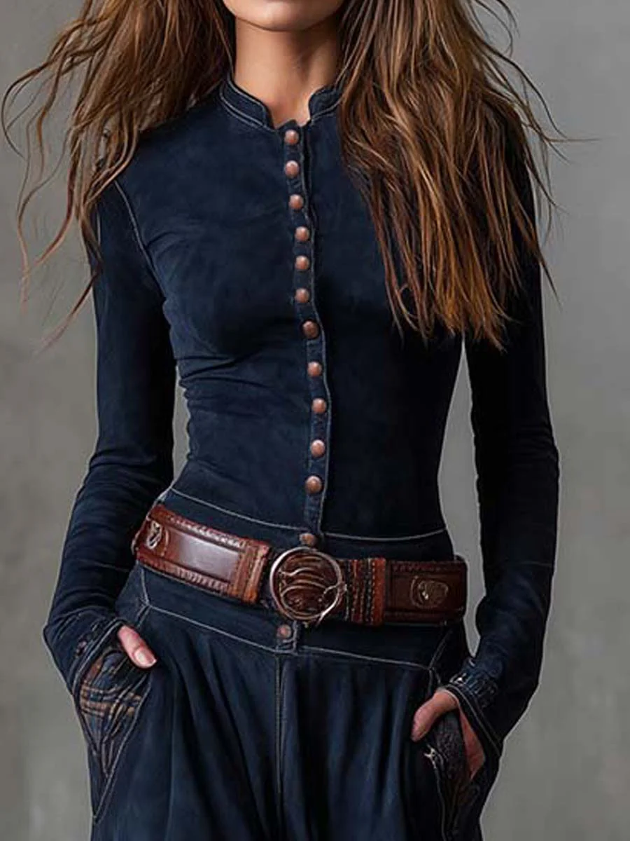 Michelle | Belted Suede Dress