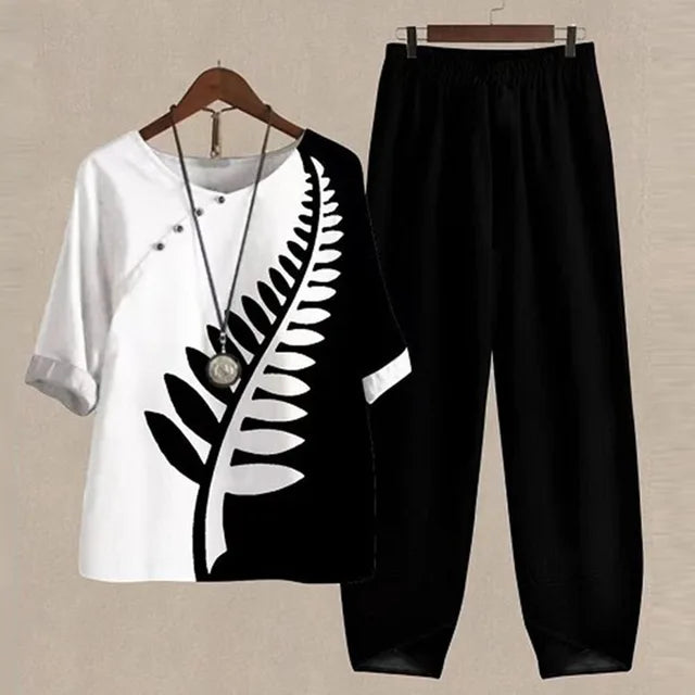 Katell – Ensemble chemise et pantalon confortable et chic