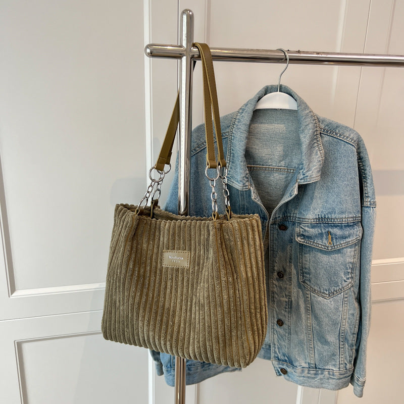 Ella | Corduroy Shoulder Bag
