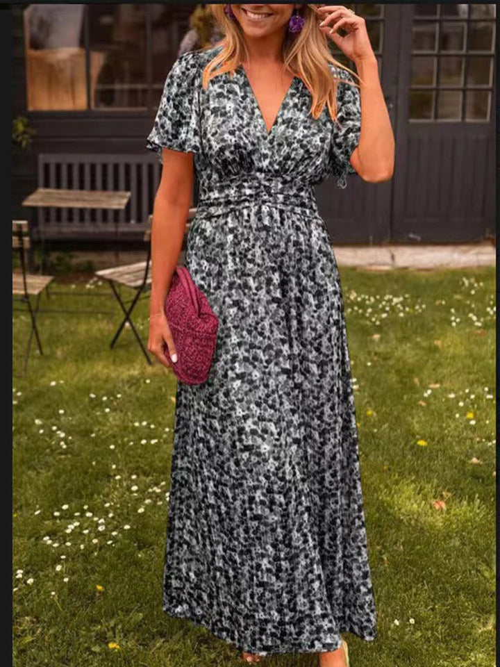 Diana | Elegant V-Neck Maxi Dress