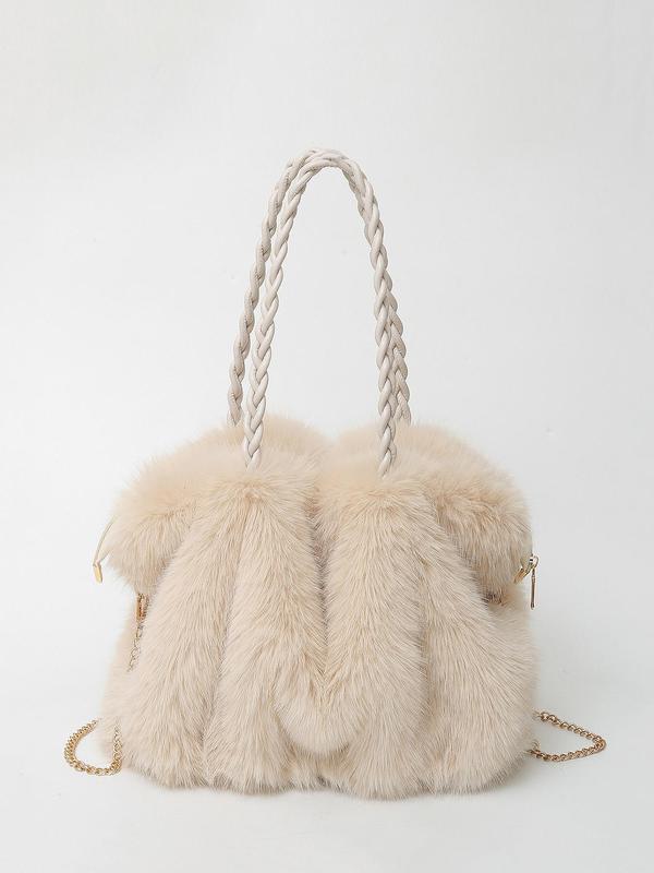 Amira | Plush Shoulder Tote Bag