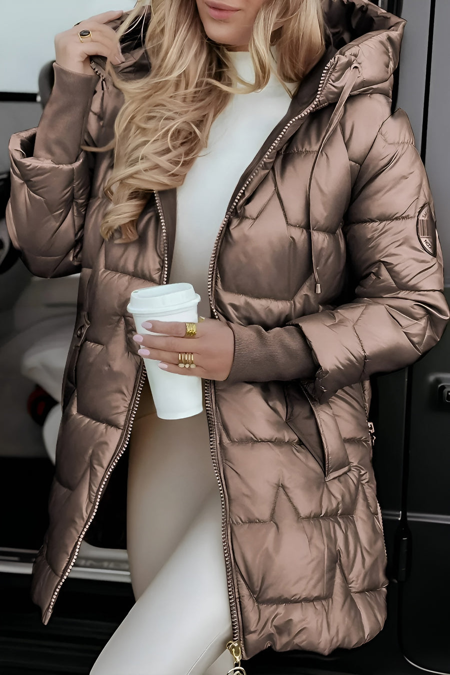Aurelia | Elegant Hooded Coat