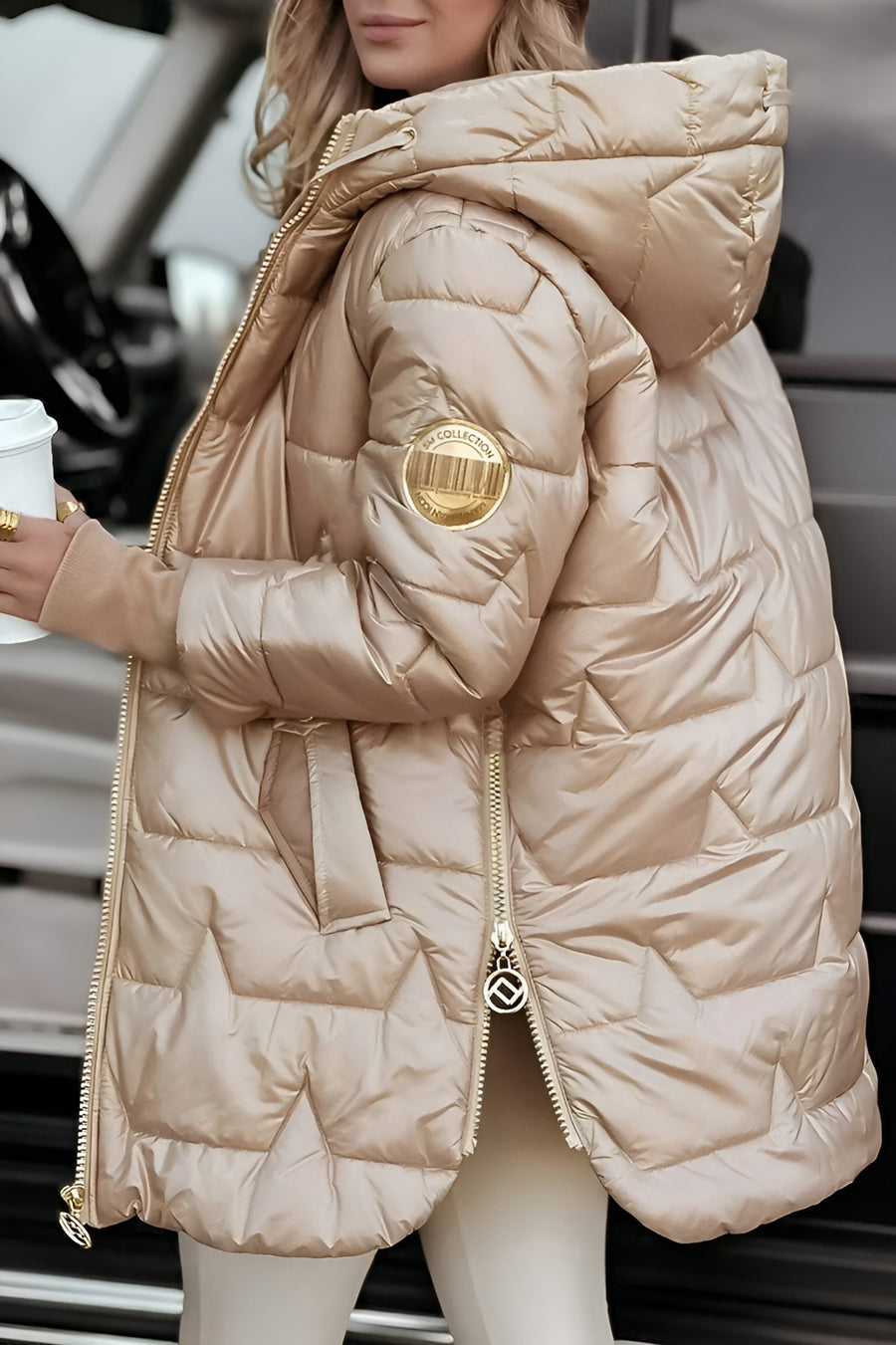 Aurelia | Elegant Hooded Coat