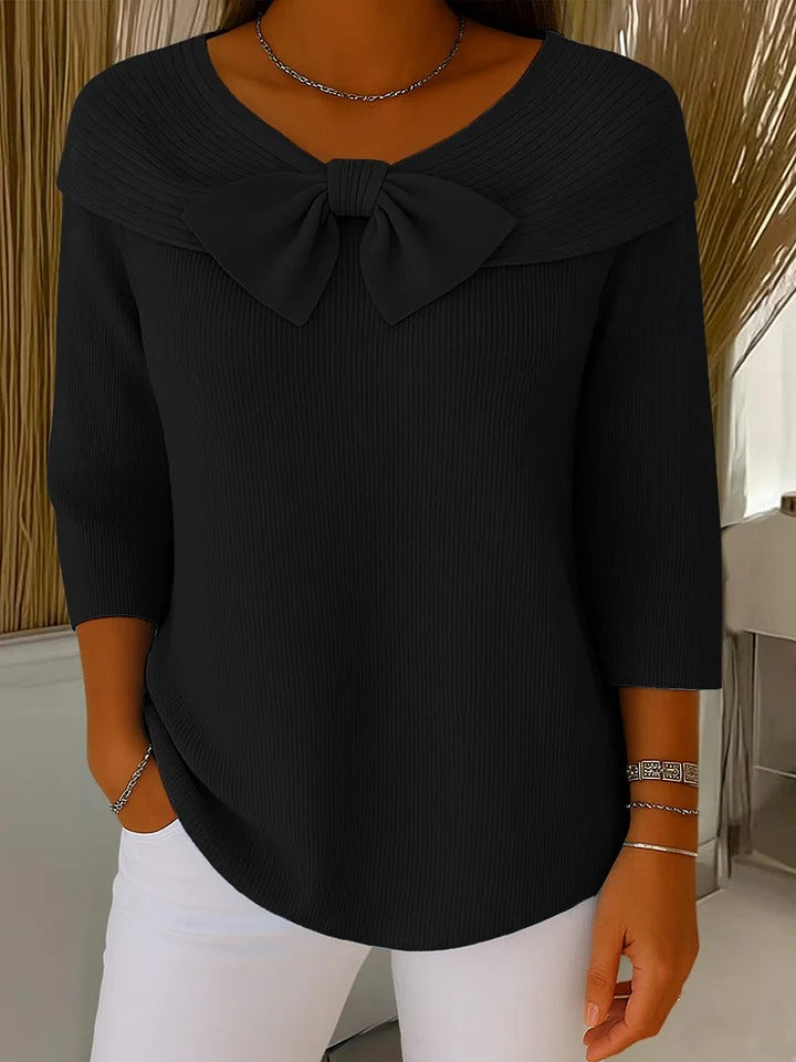 Polly | Elegant Bow Knit Jumper