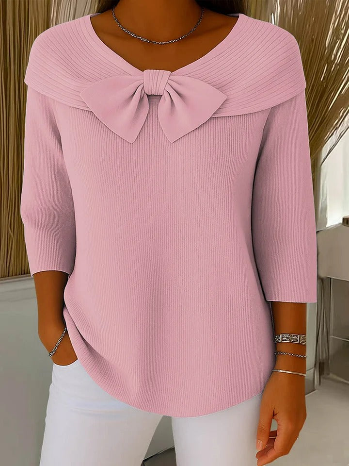 Polly | Elegant Bow Knit Jumper