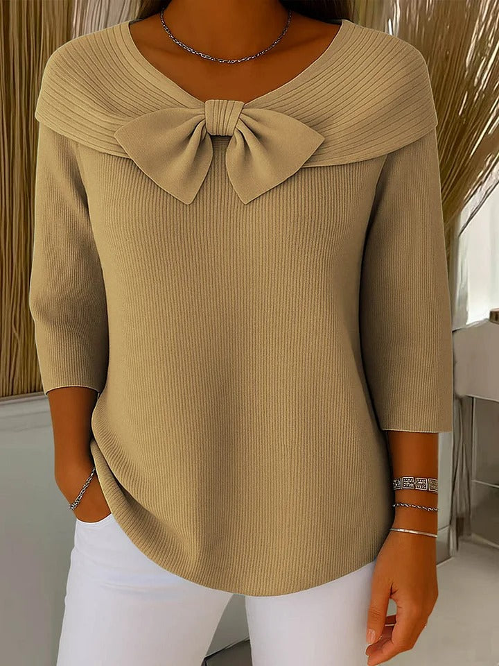 Polly | Elegant Bow Knit Jumper