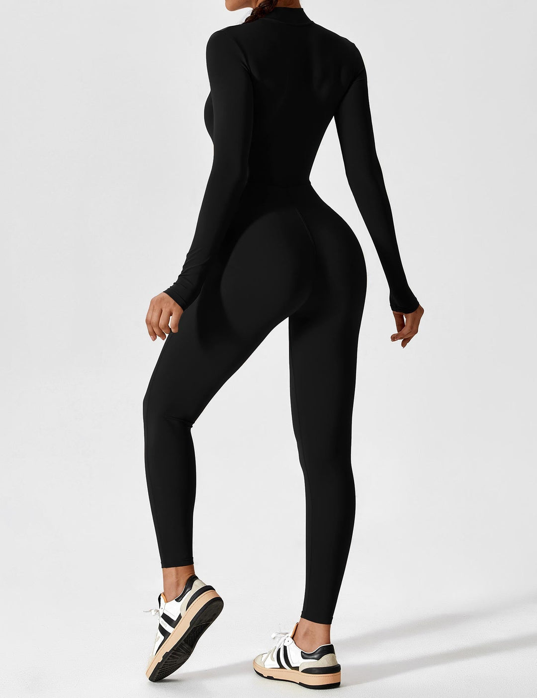 Yeoreo Belle Fleece Long Sleeve Zipper Jumpsuit