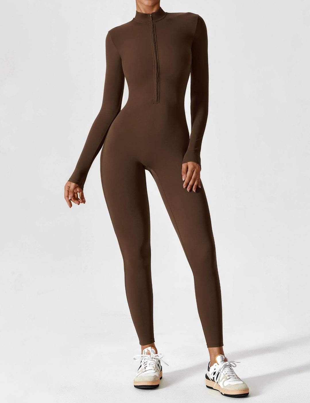 Yeoreo Belle Fleece Long Sleeve Zipper Jumpsuit