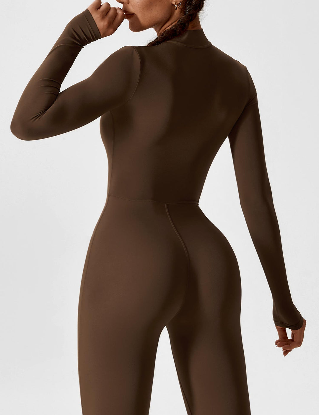 Yeoreo Belle Fleece Long Sleeve Zipper Jumpsuit
