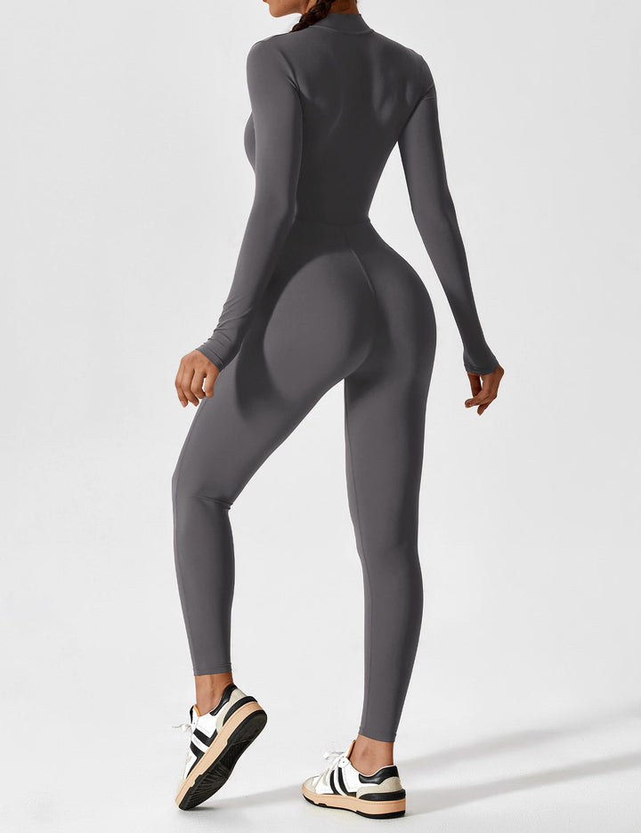 Yeoreo Belle Fleece Long Sleeve Zipper Jumpsuit